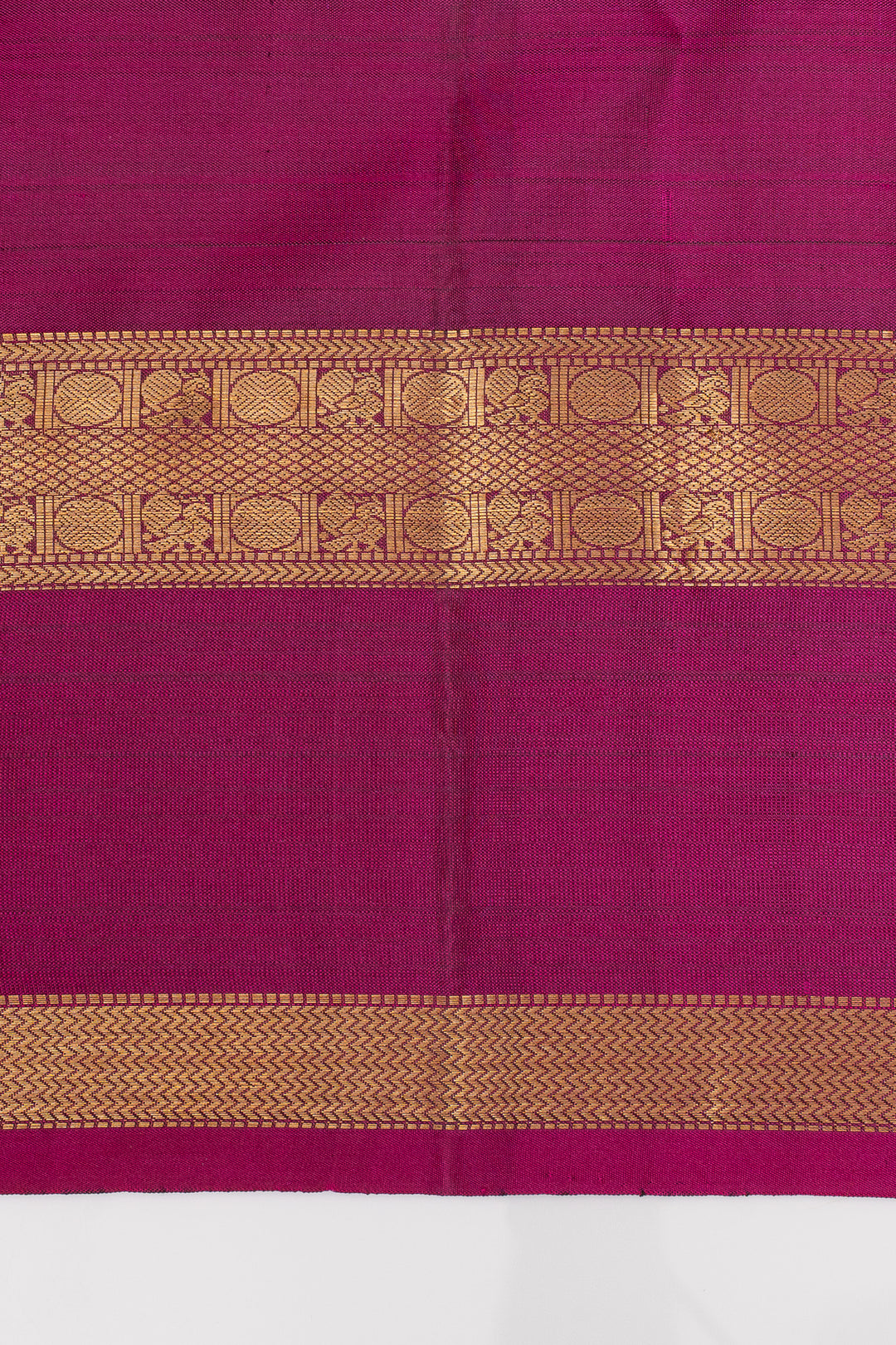 Mauve and purple zari checks pure kanchipuram silk saree