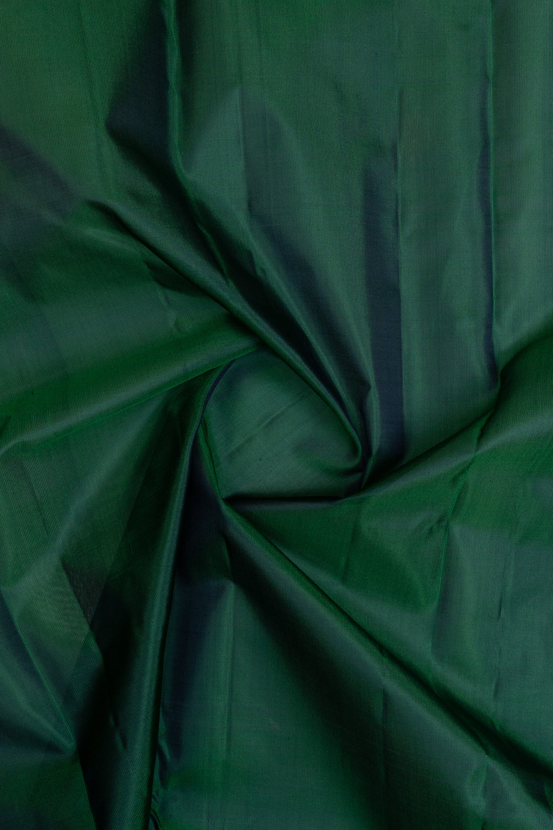Peacock green small Border pure kanchipuram silk saree