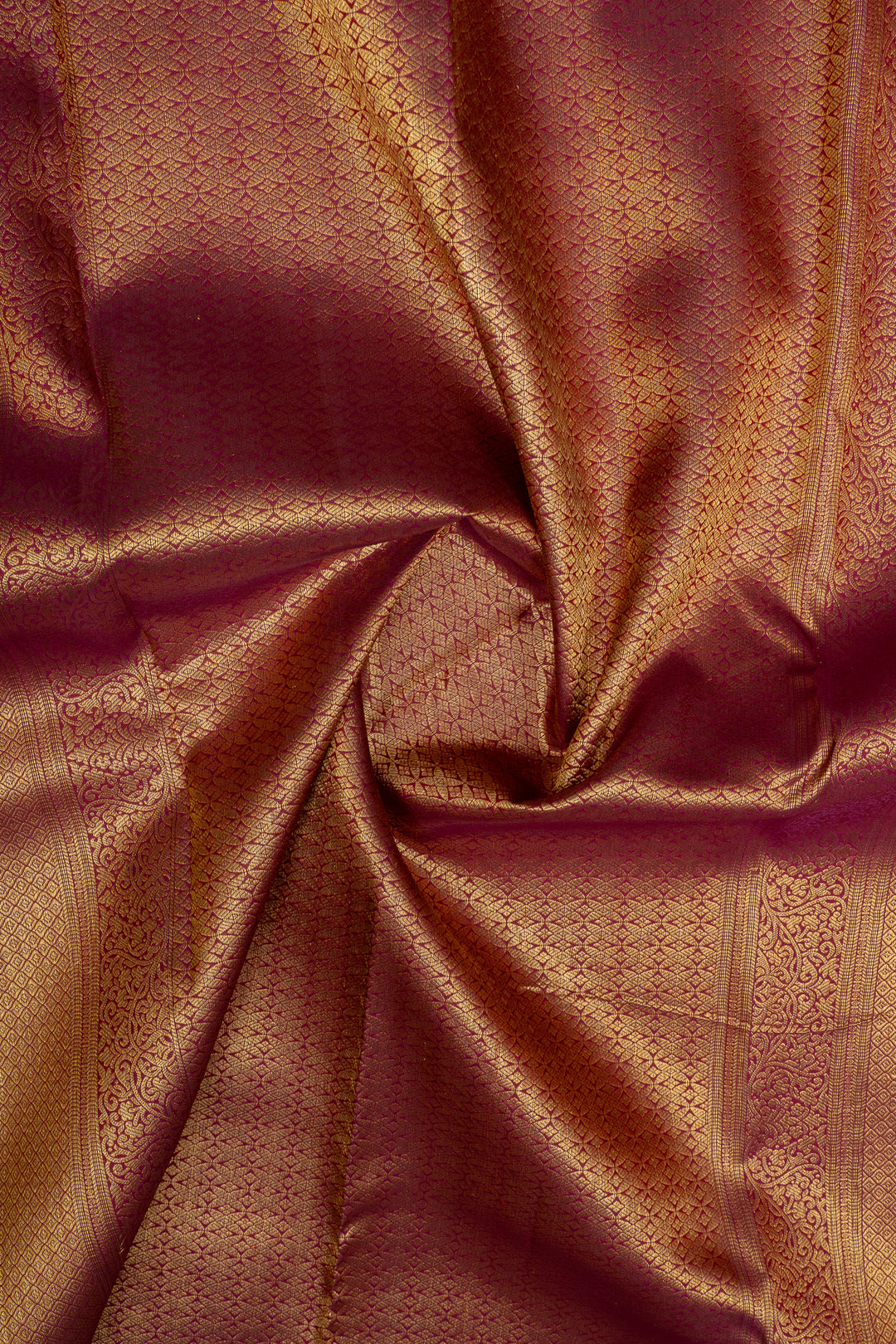 Apple green and red brocade pure kanchipuram silk saree