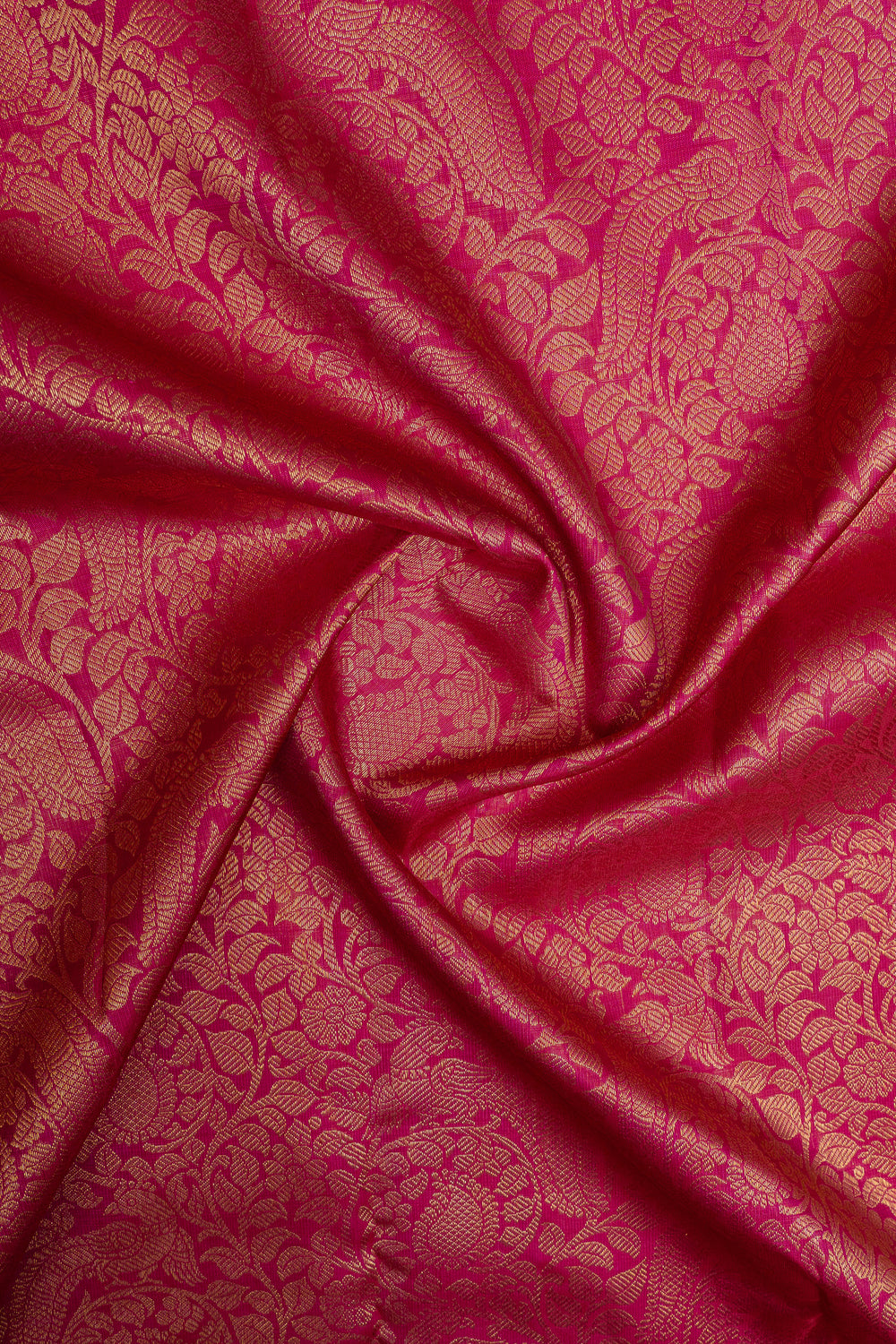 Magenta vanasingaram brocade pure kanchipuram silk saree