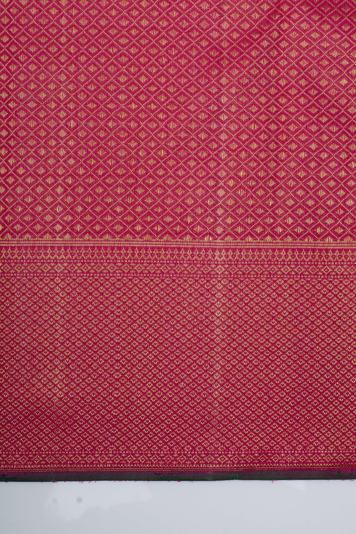 Magenta vanasingaram brocade pure kanchipuram silk saree