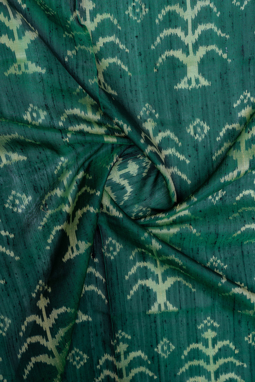 Bottle green pure dupian Patola silk saree