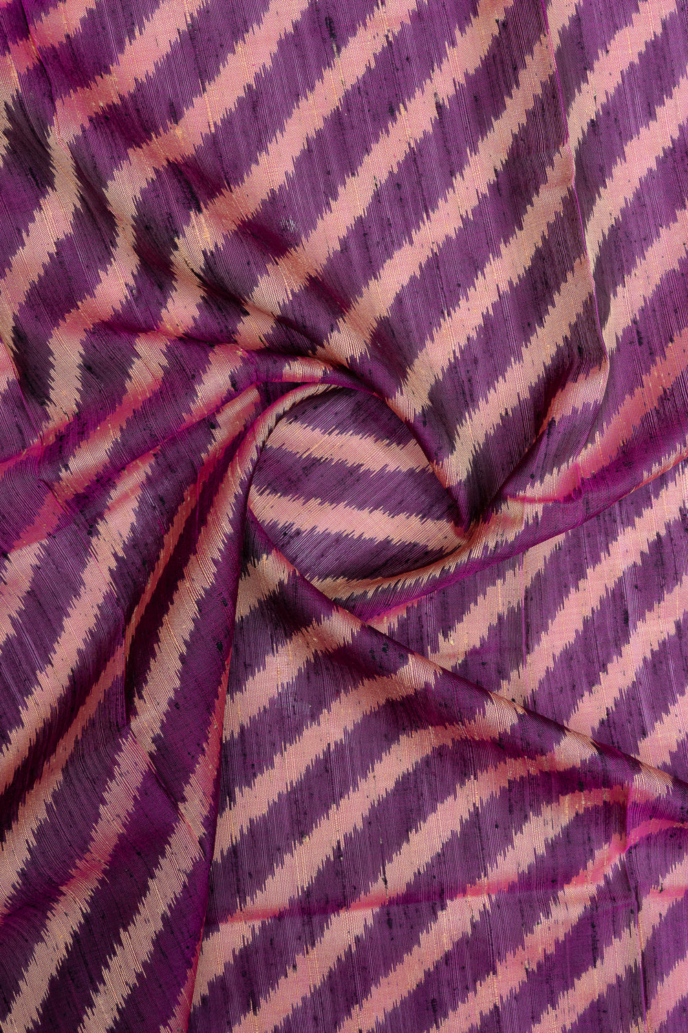 Purple leheriya pure Patola silk saree