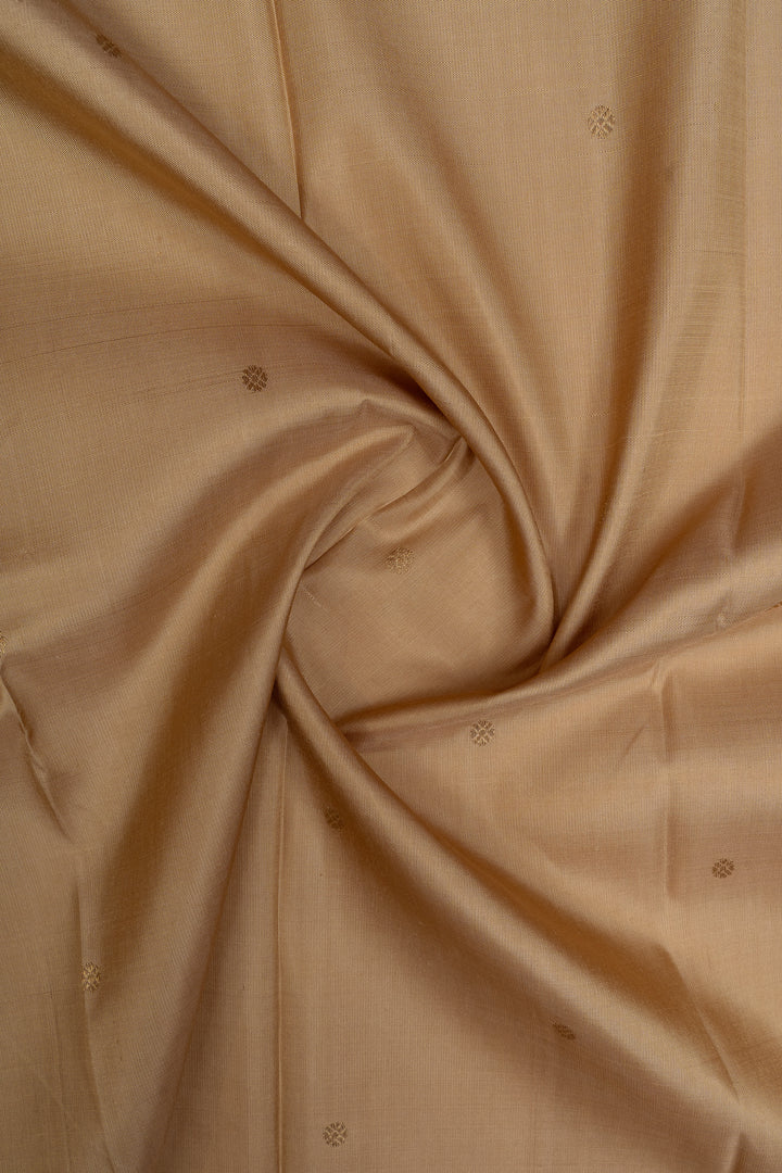 Beige and pink varisaipettu pure soft silk saree