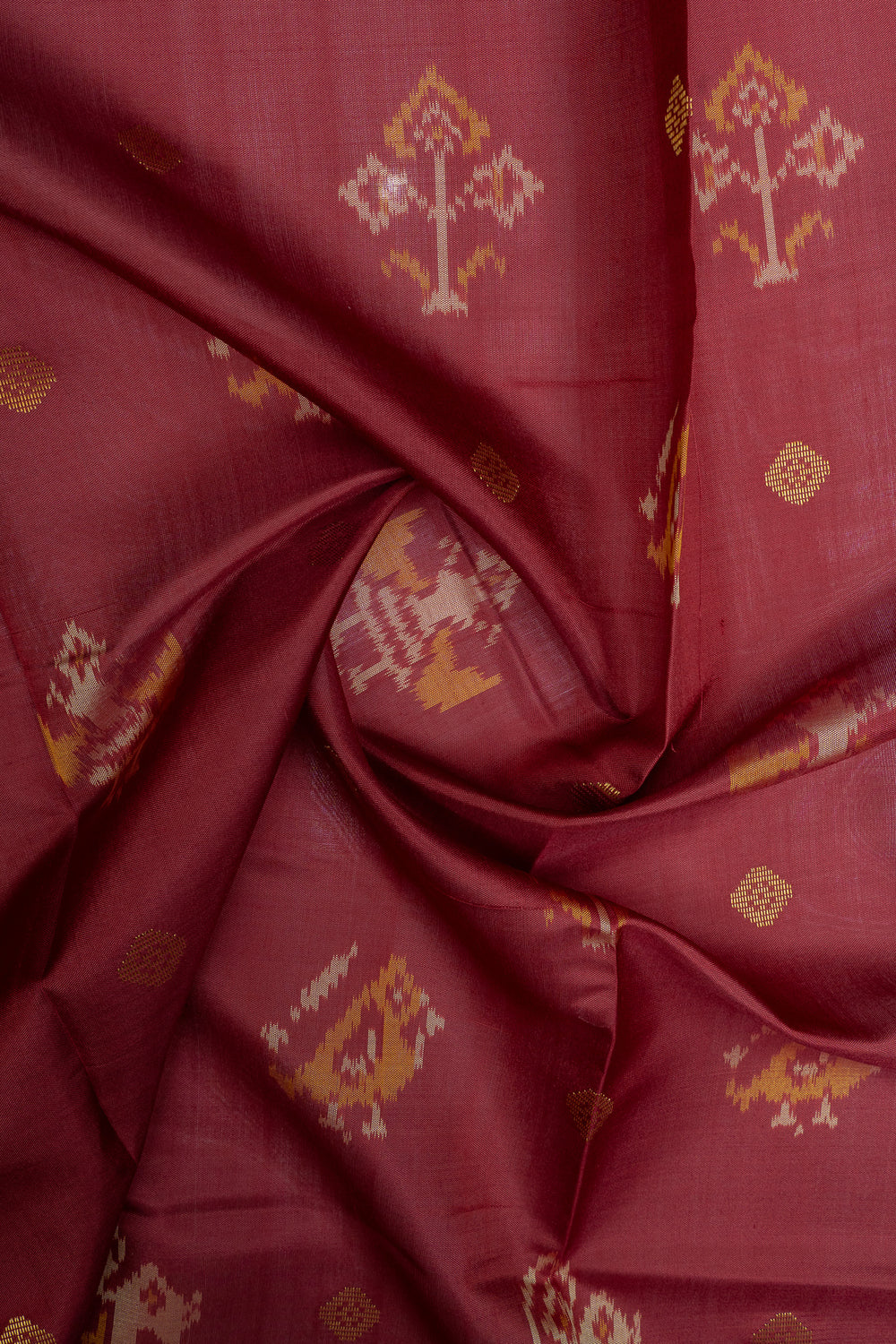 Maroon and green  pure Patola silk saree