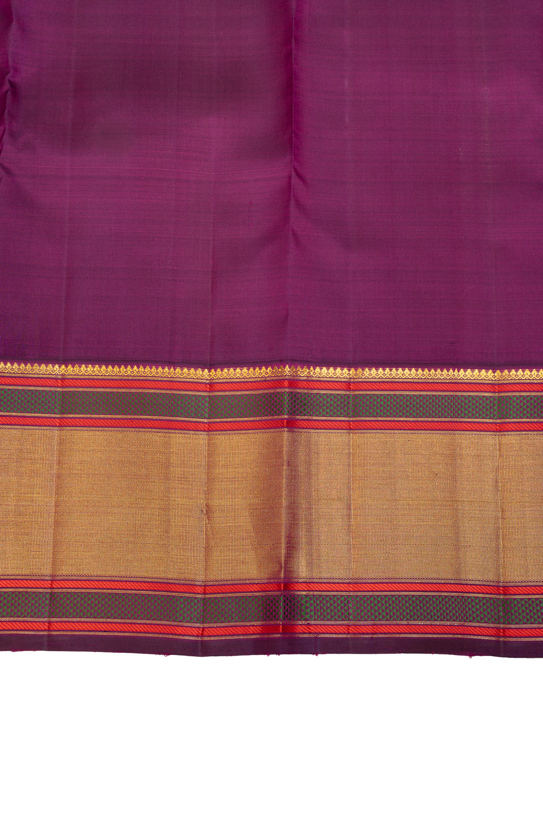Lilac and purple traditional pure Kanchipuram silk saree