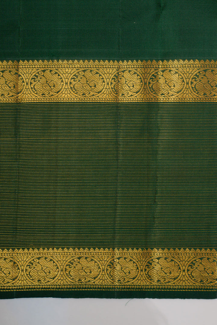 Greyish purple Vairaoosi border pure kanchipuram silk saree