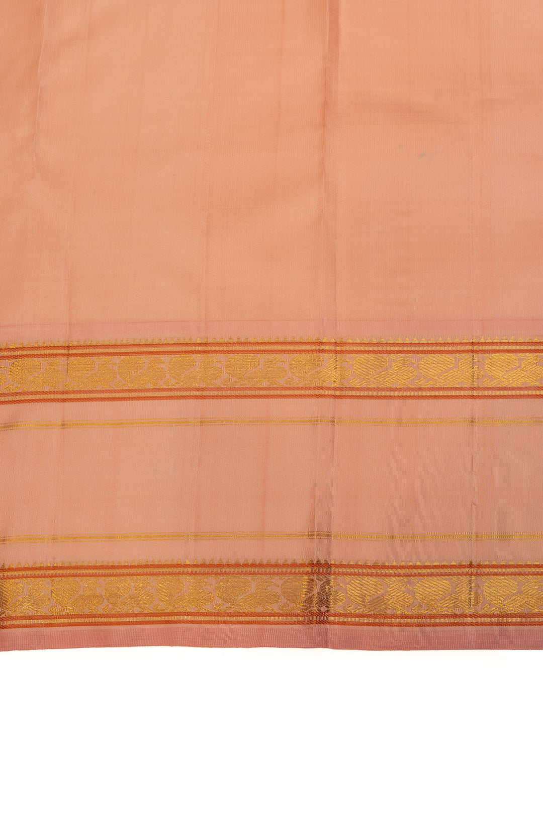 Lilac purple multi checks pure Kanchipuram silk saree