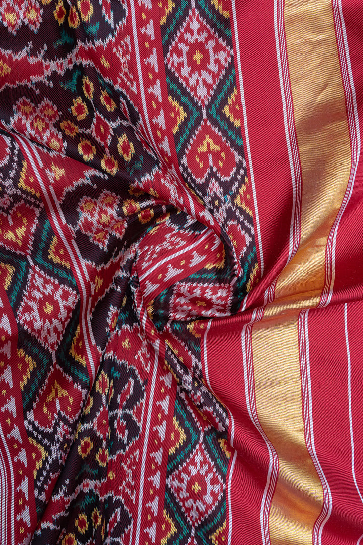 Purple pure Patola silk saree