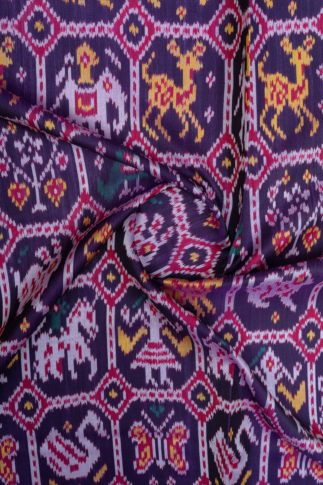 Purple pure Patola silk saree