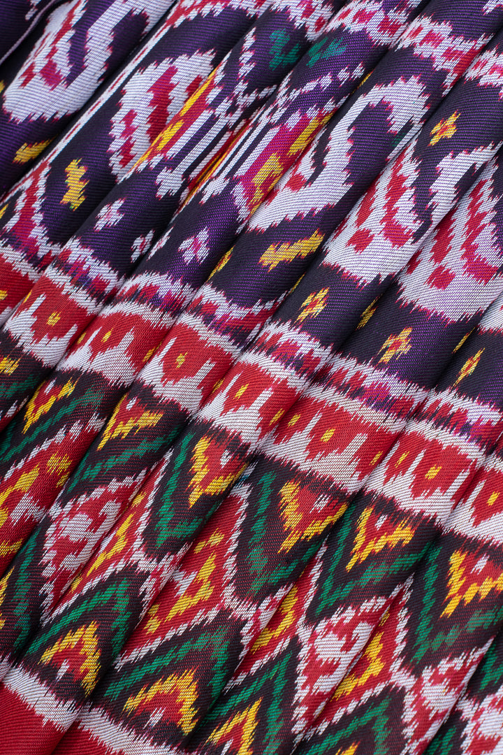 Purple pure Patola silk saree