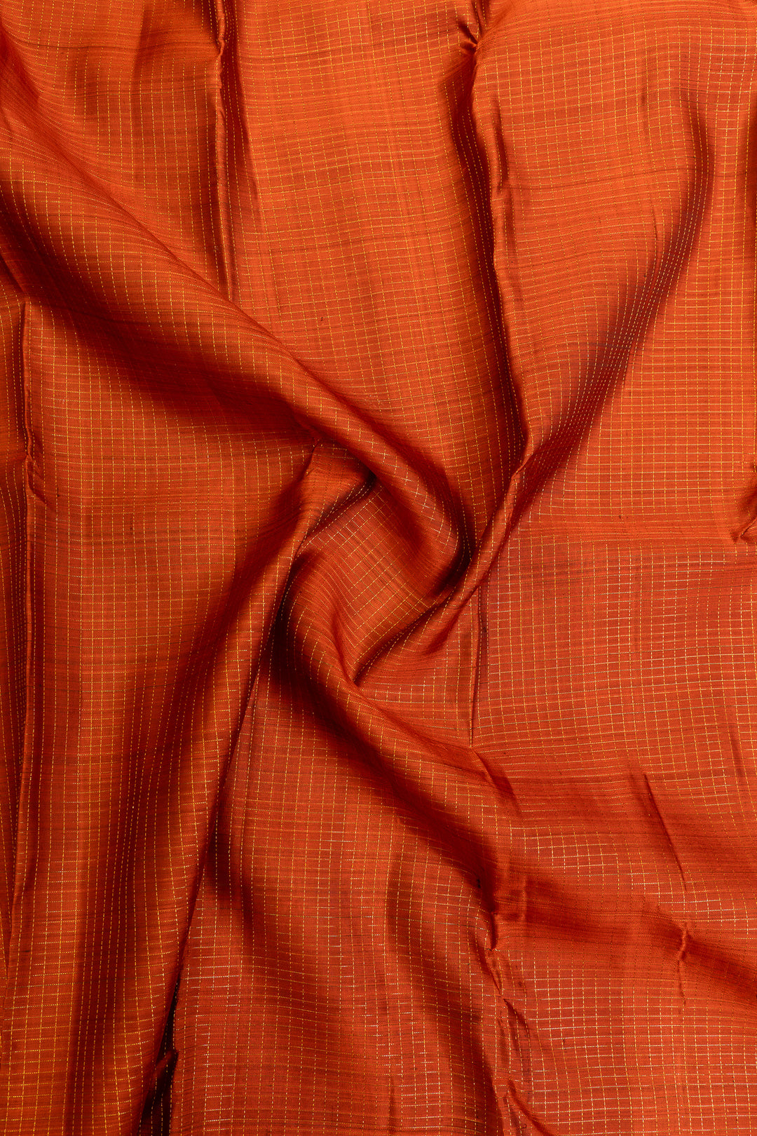 Peach turning border pure Kanchipuram silk saree
