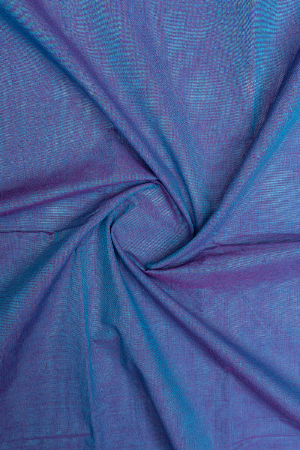 Blue traditional pure cotton silk saree
