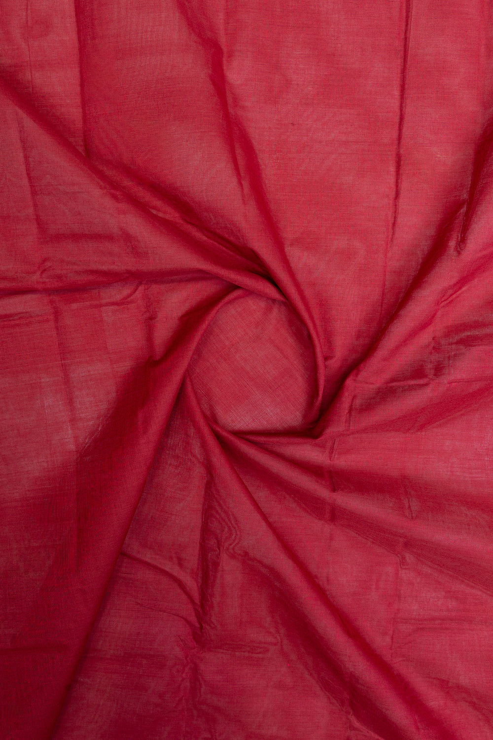 Red and orange threadwork pure cotton silk saree