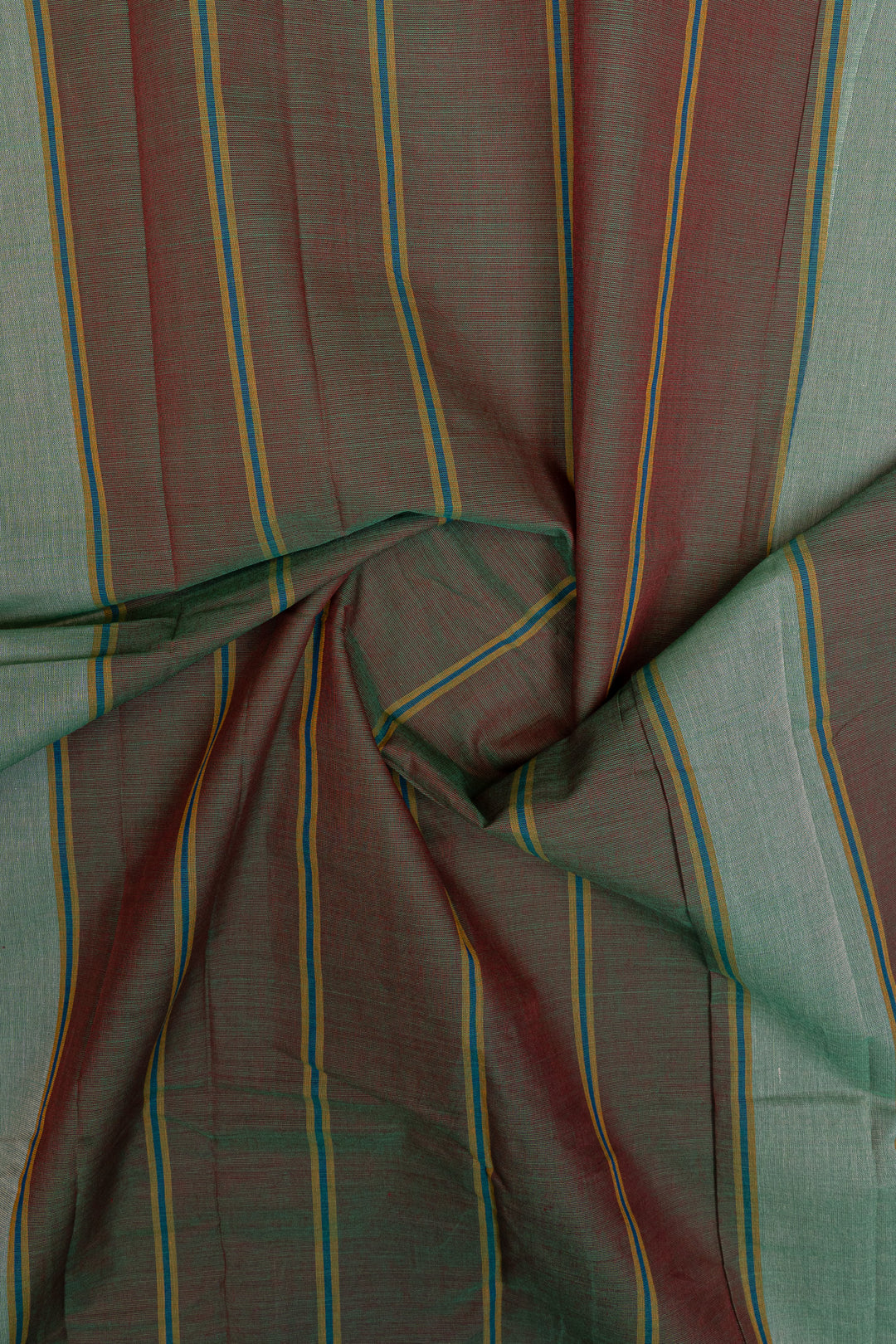 Mandhulir green pure cotton silk saree