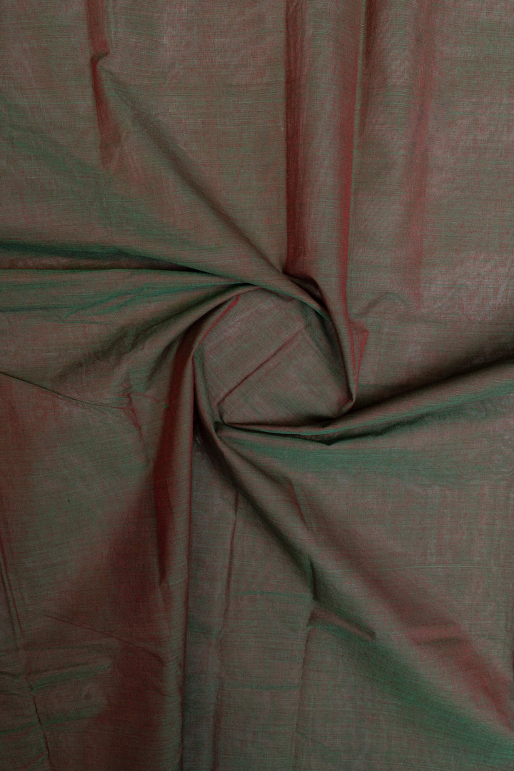 Mandhulir green pure cotton silk saree