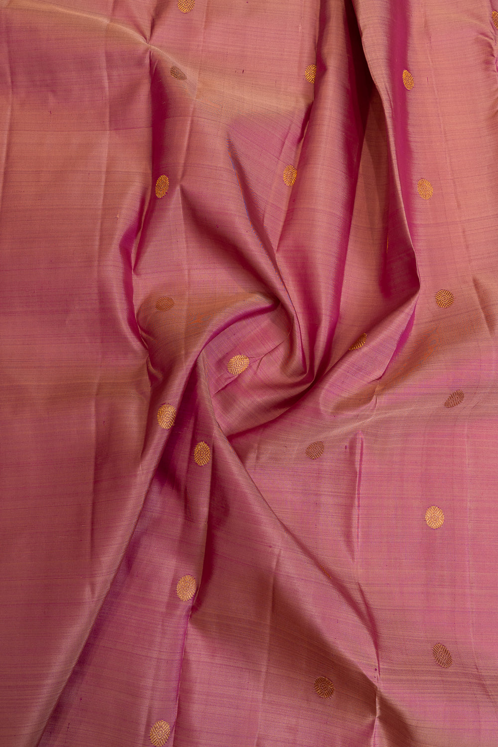 Pink small Border pure Kanchipuram silk saree