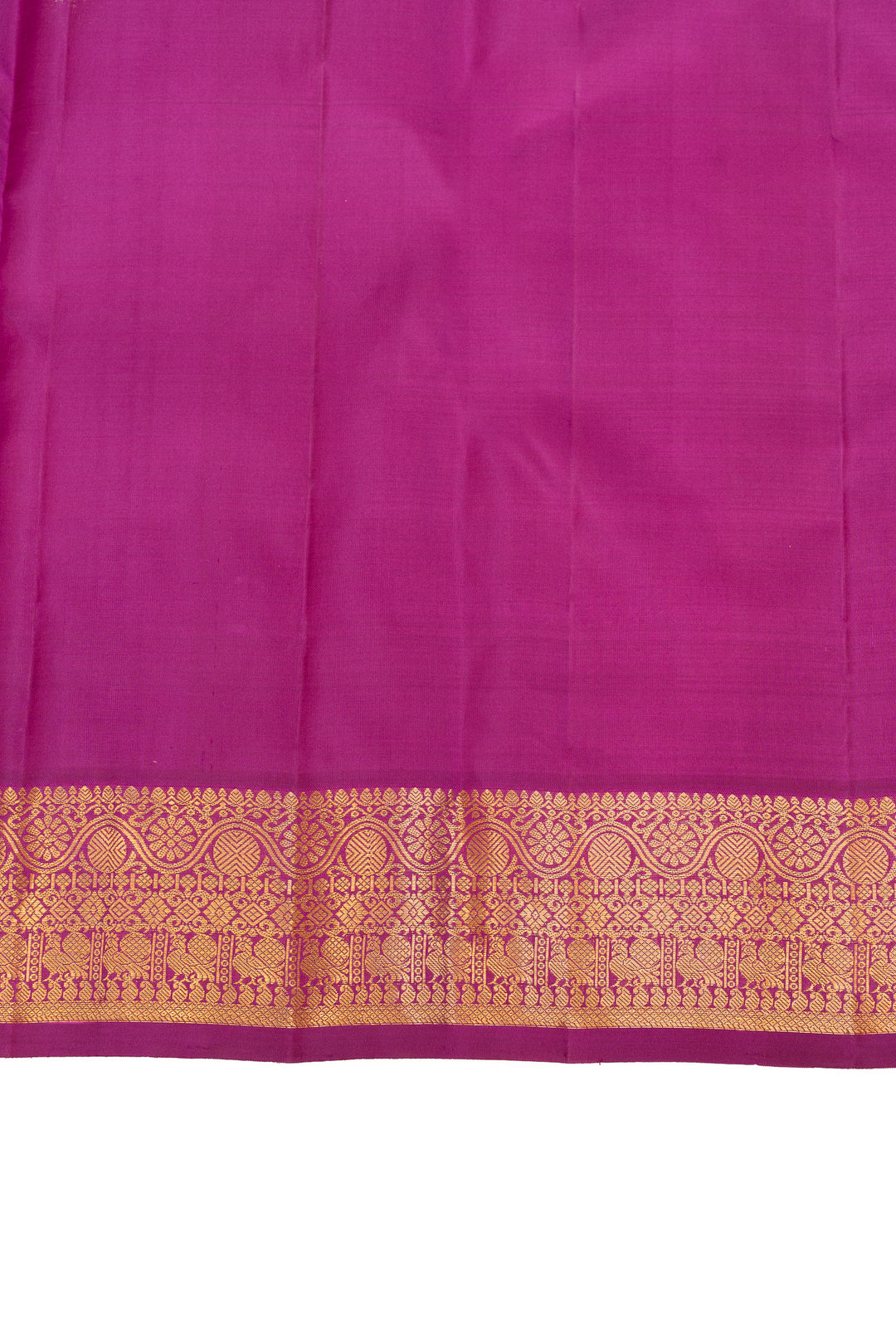 Pink small Border pure Kanchipuram silk saree