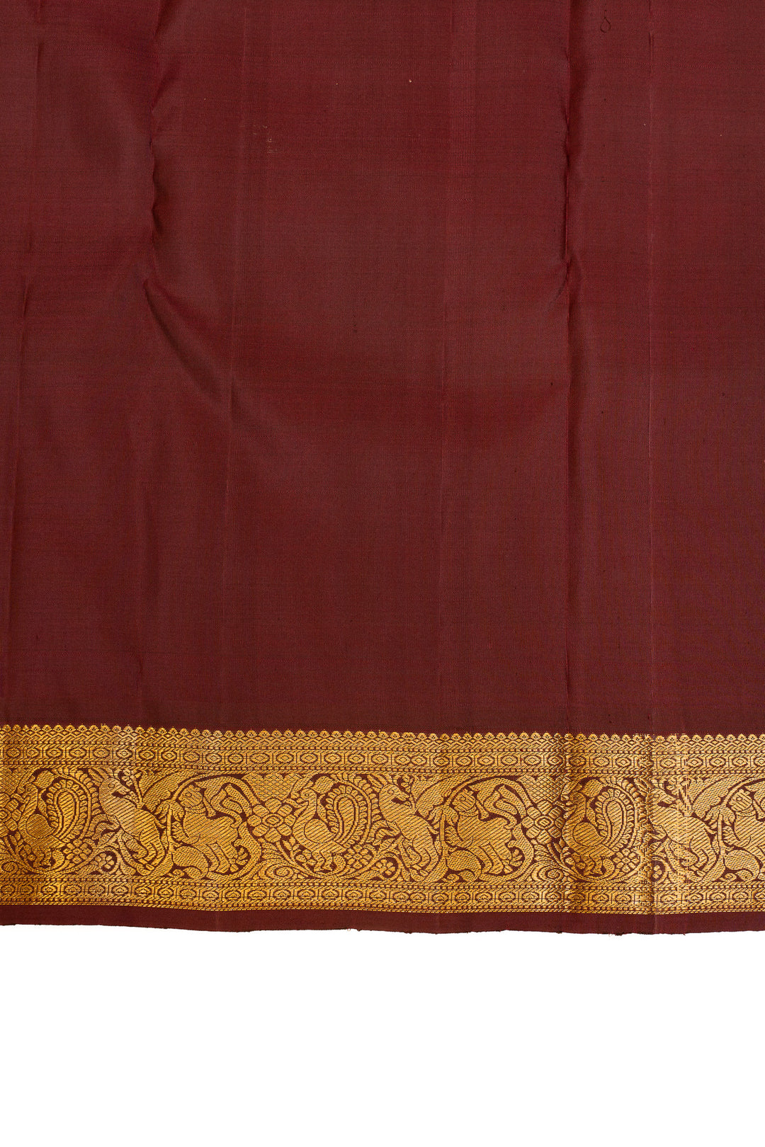 Heather purple and maroon pure Kanchipuram silk saree