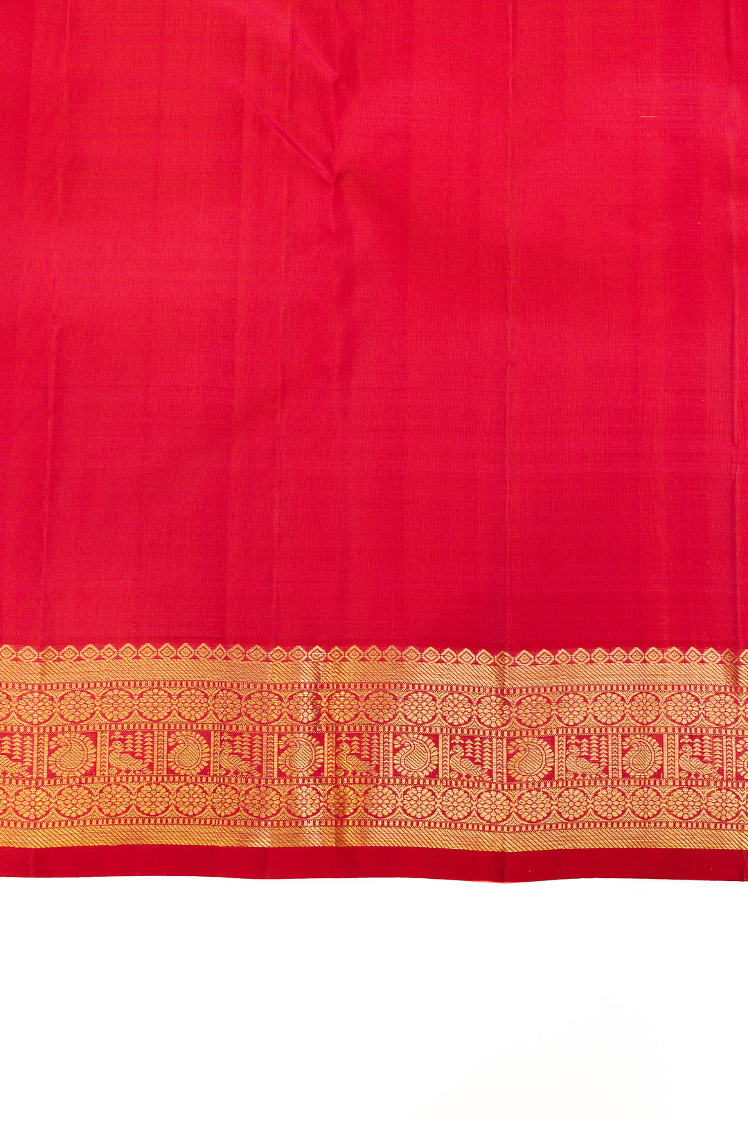 Red traditional pure Kanchipuram silk saree