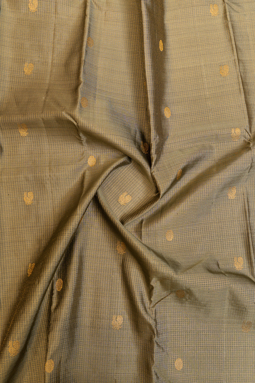 Turquoise green rettai pettu pure Kanchipuram silk saree