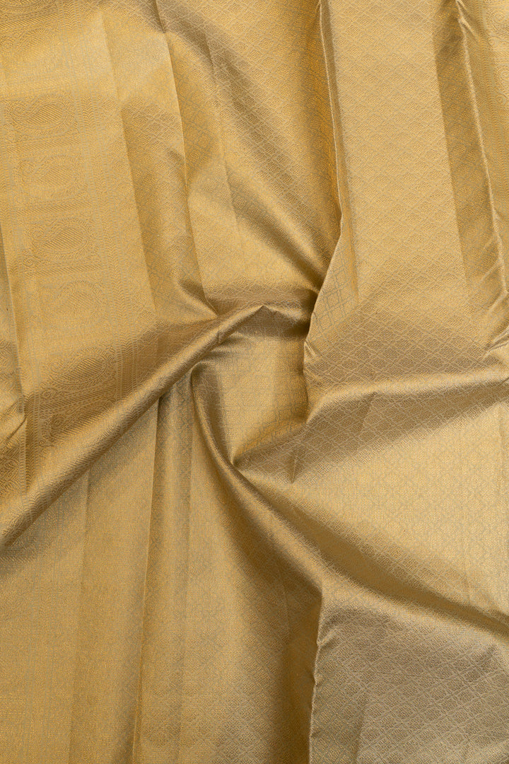 Tea green Vairaoosi pure Kanchipuram silk saree