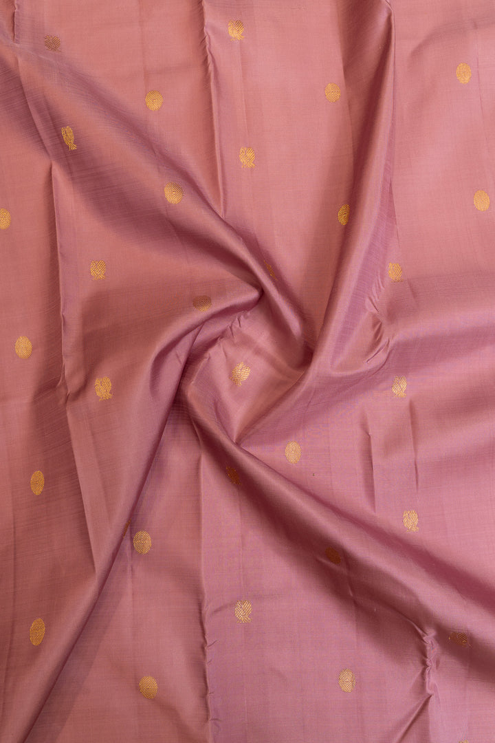 Mauve purple pastel pure Kanchipuram  silk saree