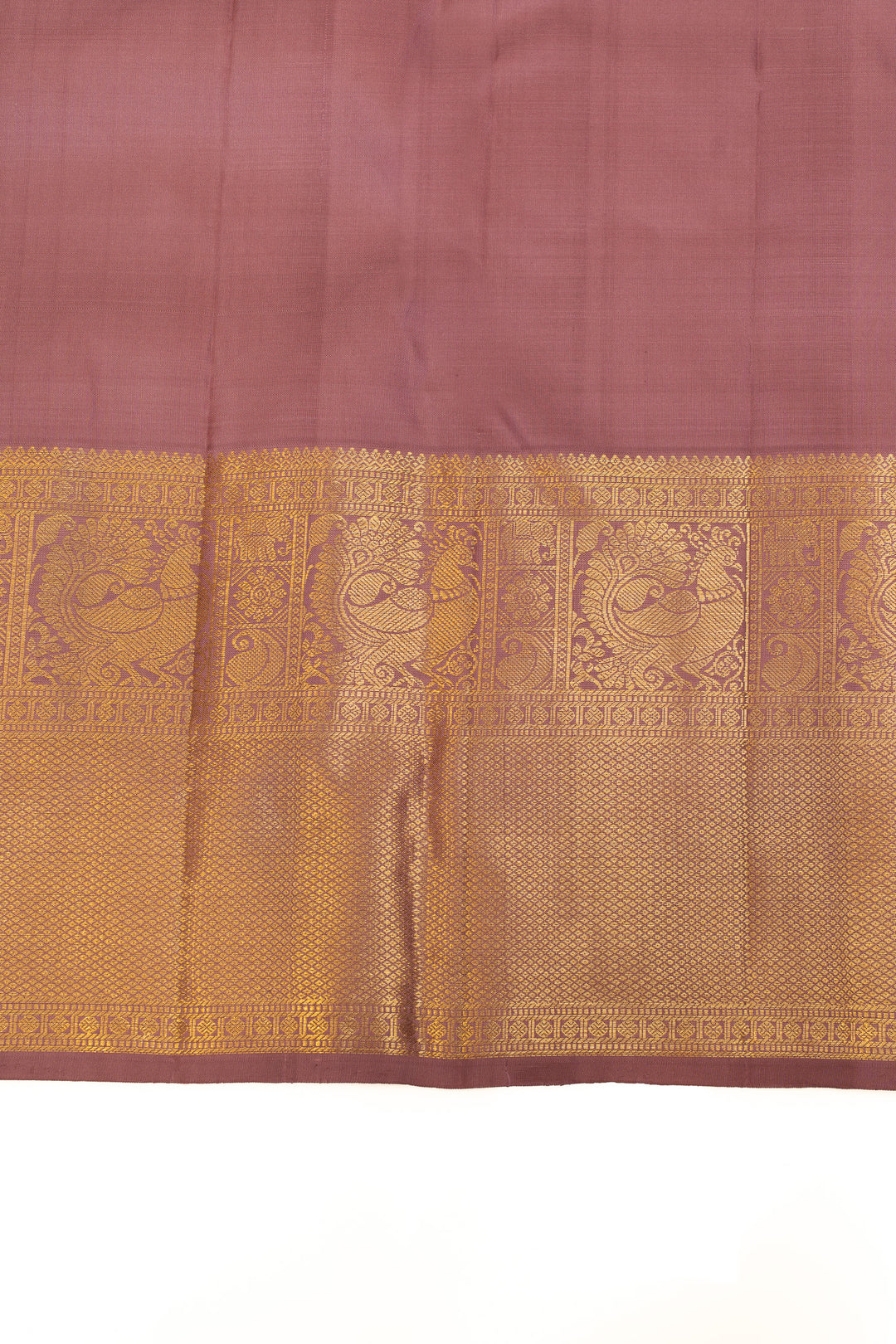 Mauve purple pastel pure Kanchipuram  silk saree