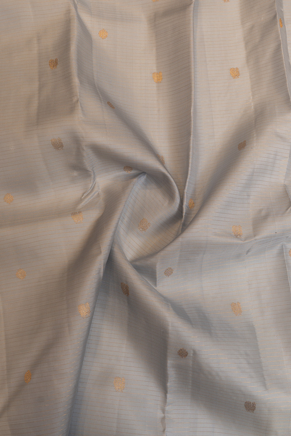 Ice blue and jamun Vairaoosi stripes pure Kanchipuram  silk saree