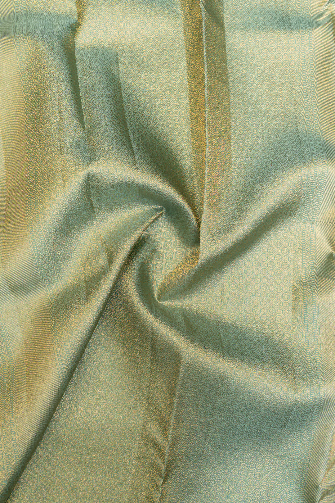 Pastel blue brocade pure Kanchipuram  silk saree