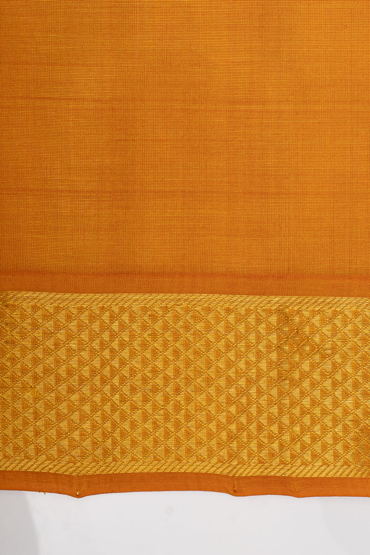 Bottle green checks pure silk cotton saree