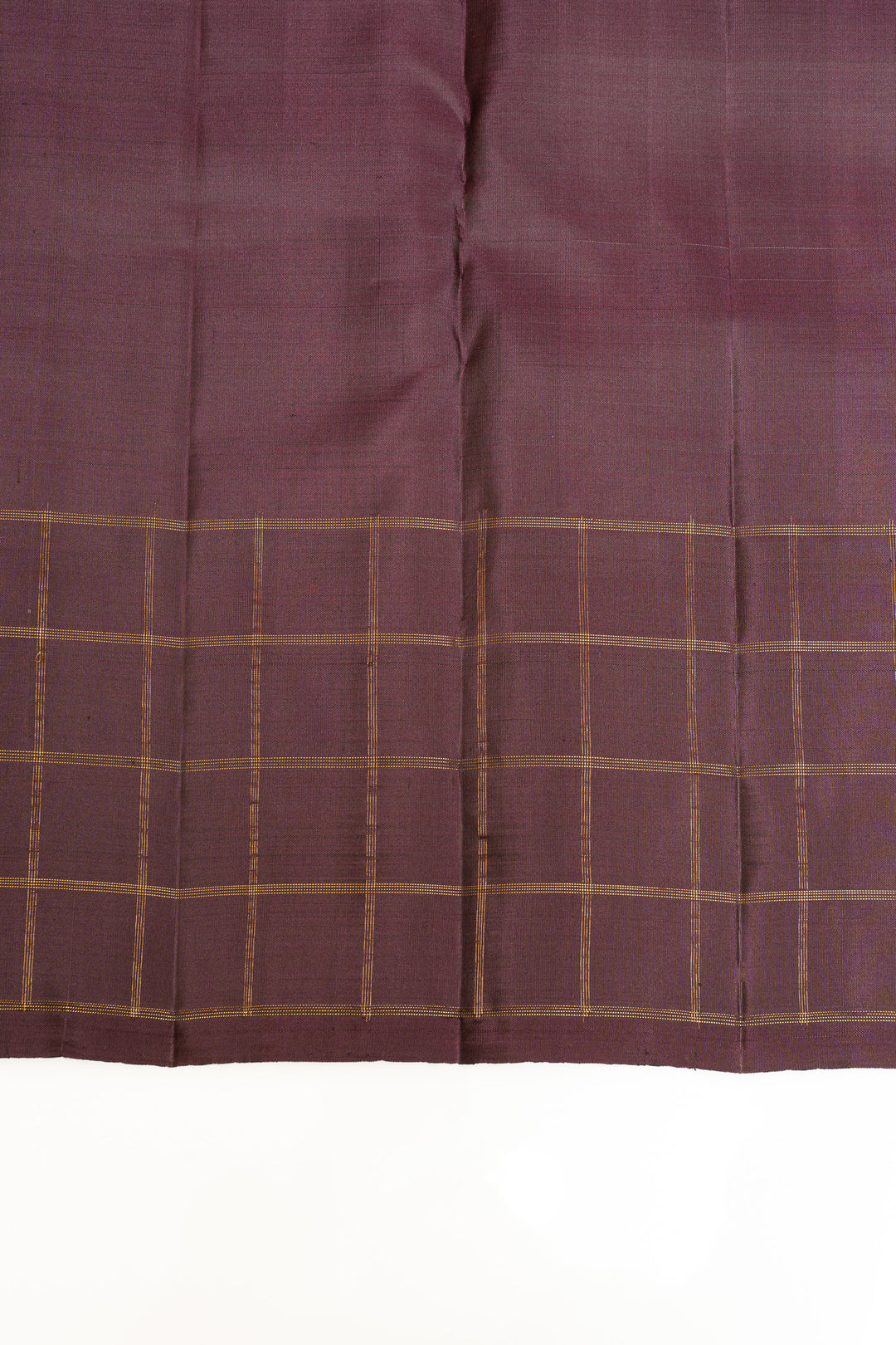 Rust orange Zari stripes pure Kanchipuram silk saree