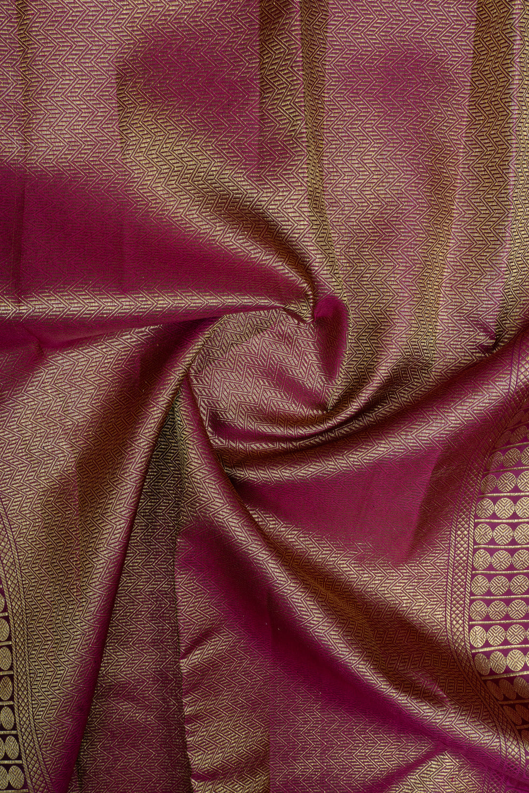 Dark blue zari checks pure kanchipuram silk saree