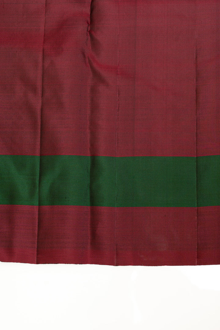 Grey Muthu Zari pure Kanchipuram silk saree