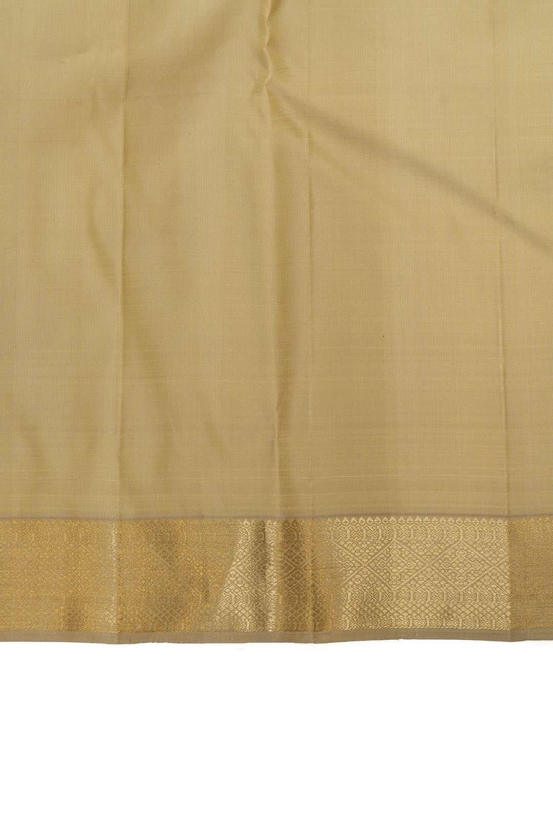 Beige chakram motifs  pure Kanchipuram silk saree