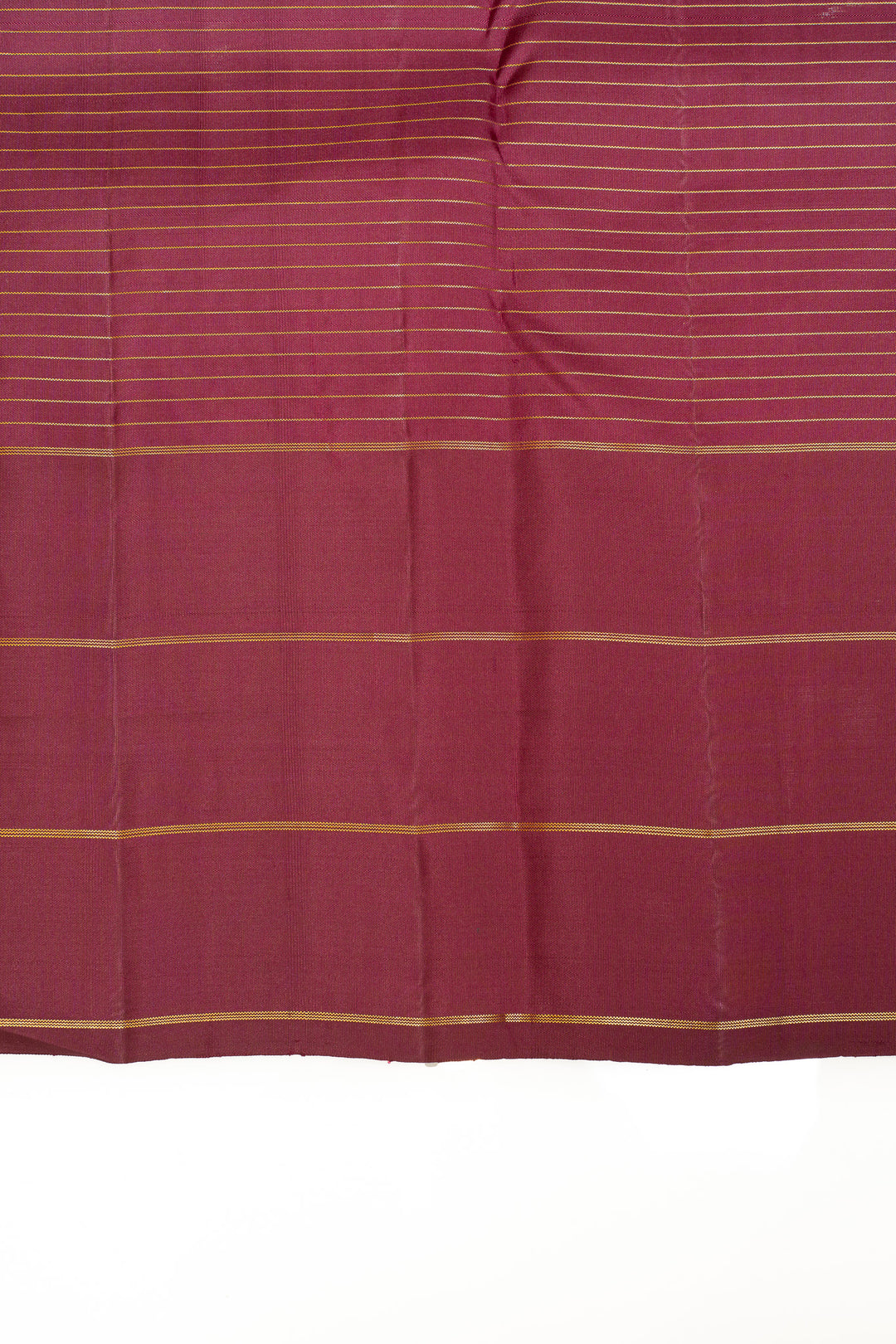 Orange and Jamun  checks border  pure Kanchipuram silk saree