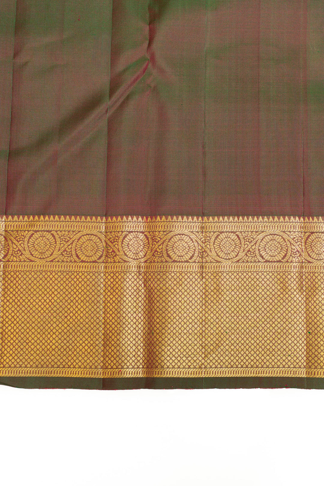 Purple brocade pure Kanchipuram silk saree