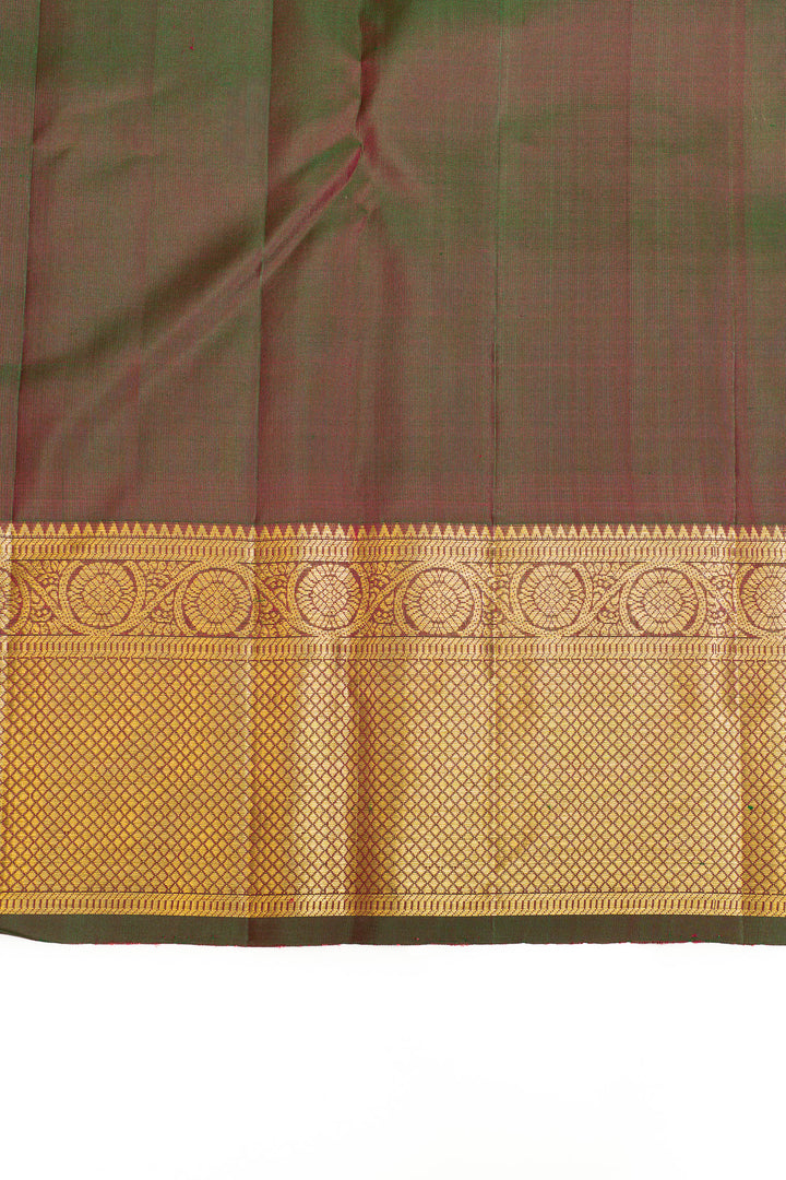 Purple brocade pure Kanchipuram silk saree