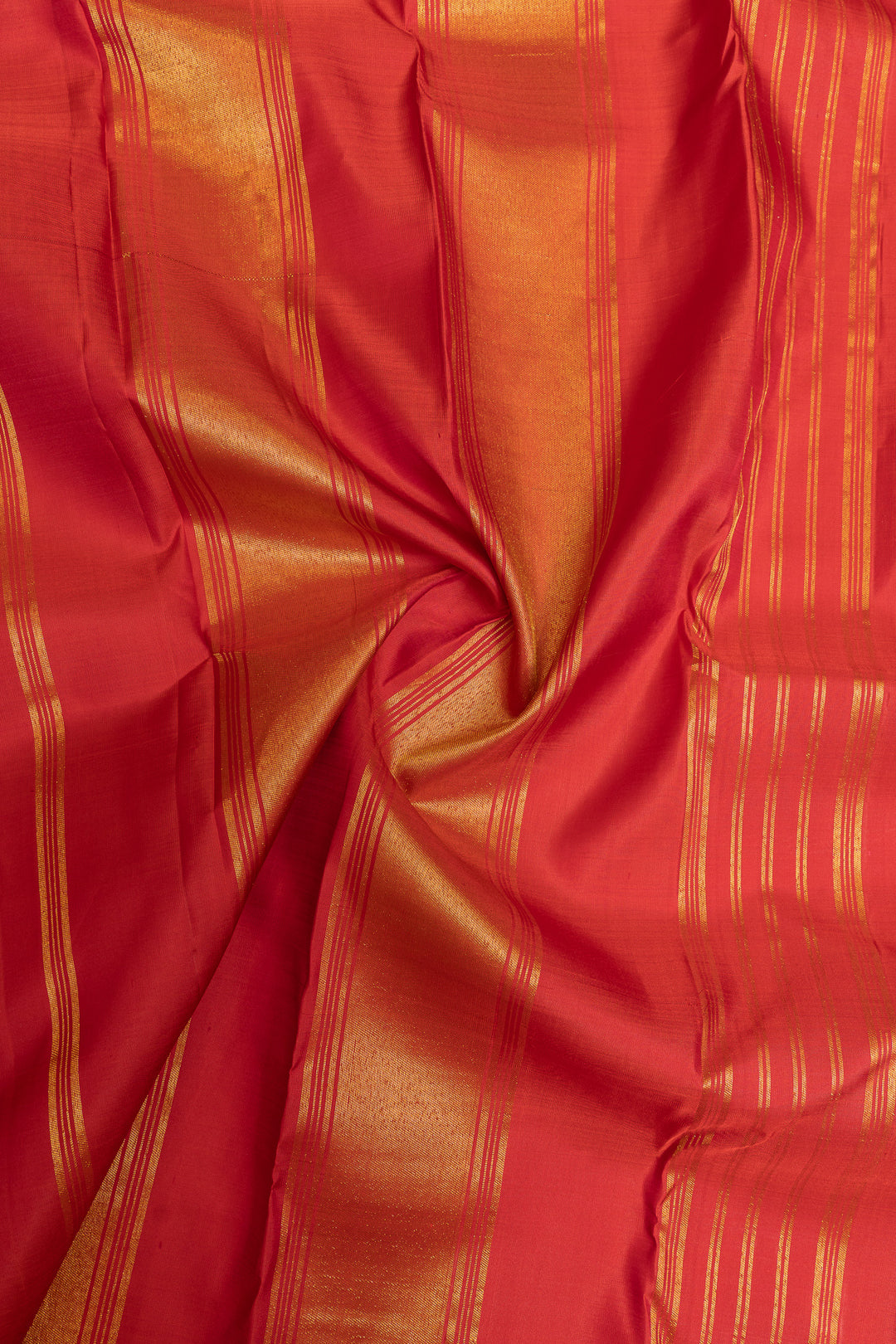 Red rising temple 8 Kol pure Kanchipuram silk saree