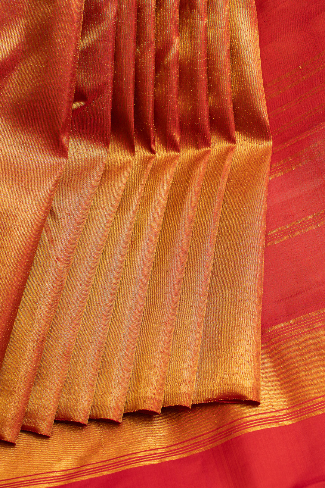 Red rising temple 8 Kol pure Kanchipuram silk saree