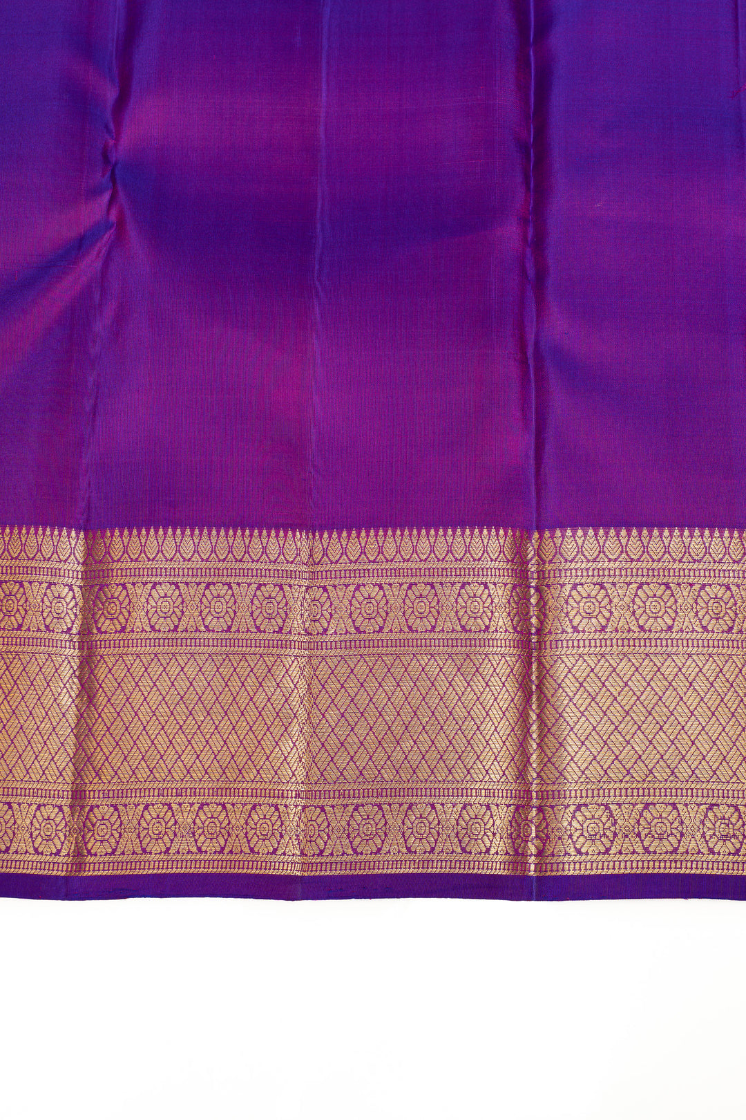 Purple buttis traditional pure Kanchipuram silk saree