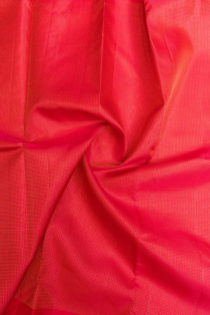 Red Muthu Zari pure Kanchipuram silk saree