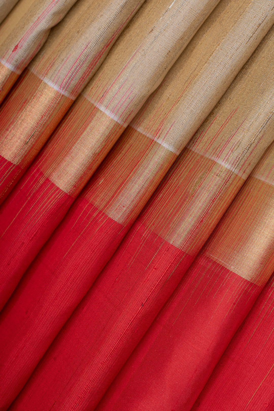 Beige dupian soft silk saree