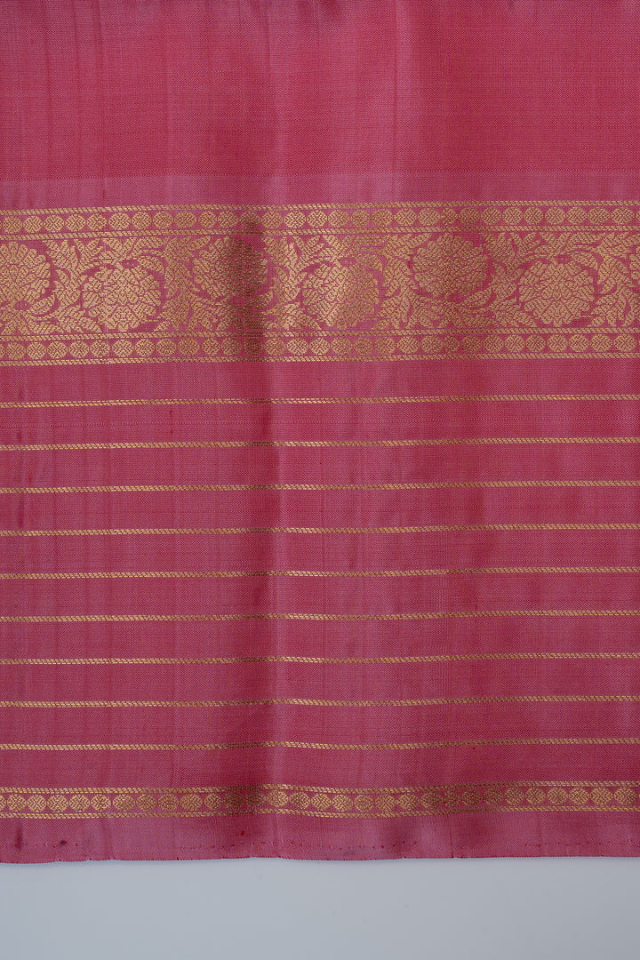 Navy blue and pink ikat pure soft silk saree