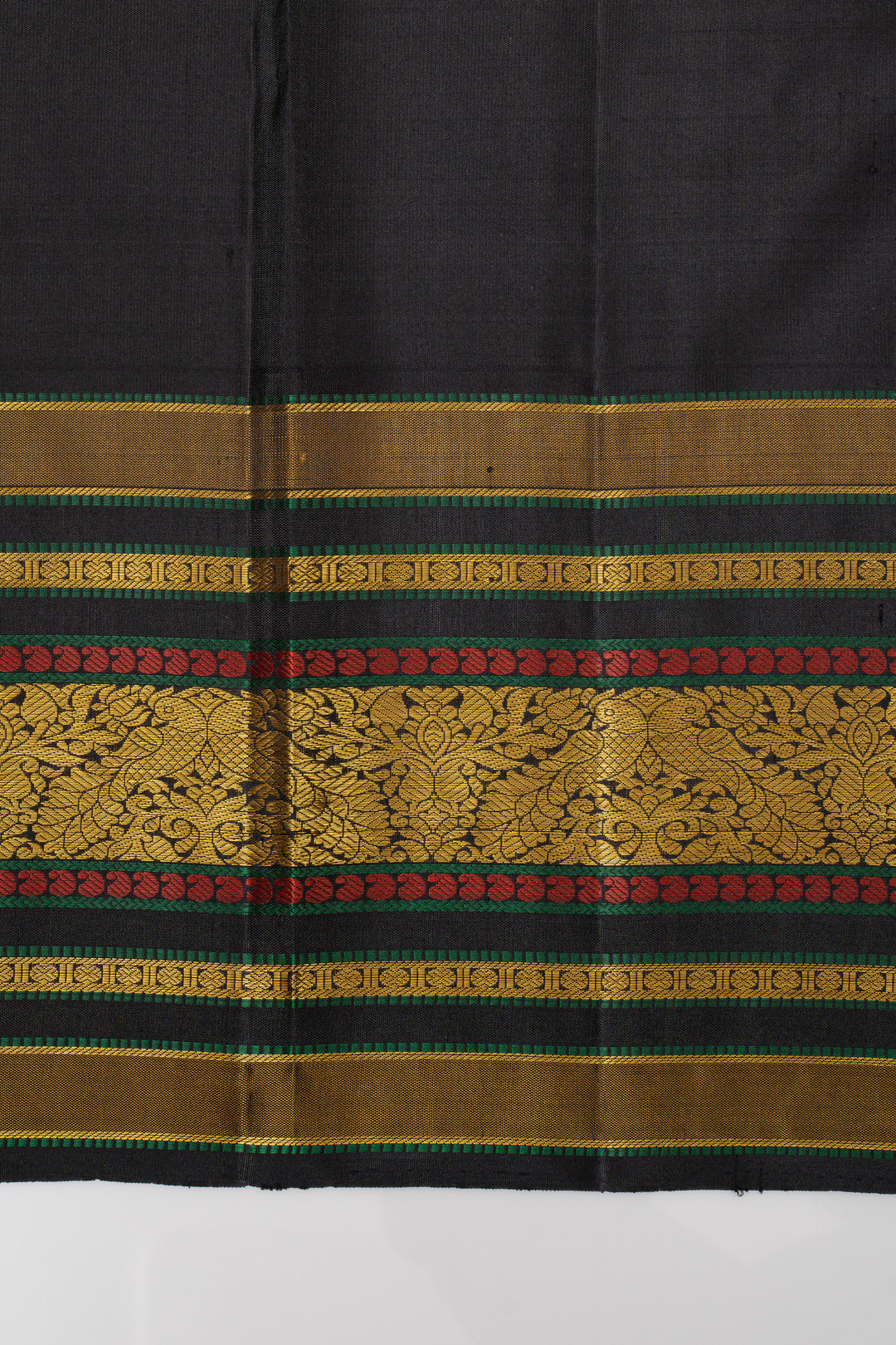 Teal Blue checks pure kanchipuram silk saree