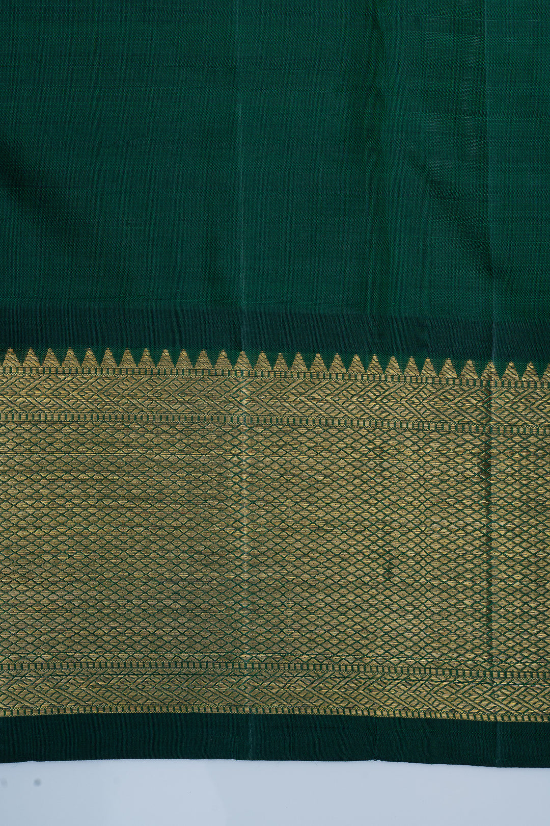 Magenta purple and green brocade  pure kanchipuram silk saree