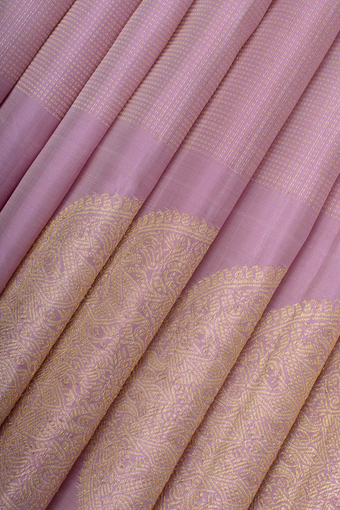 Periwinkle purple traditional pure kanchipuram silk saree