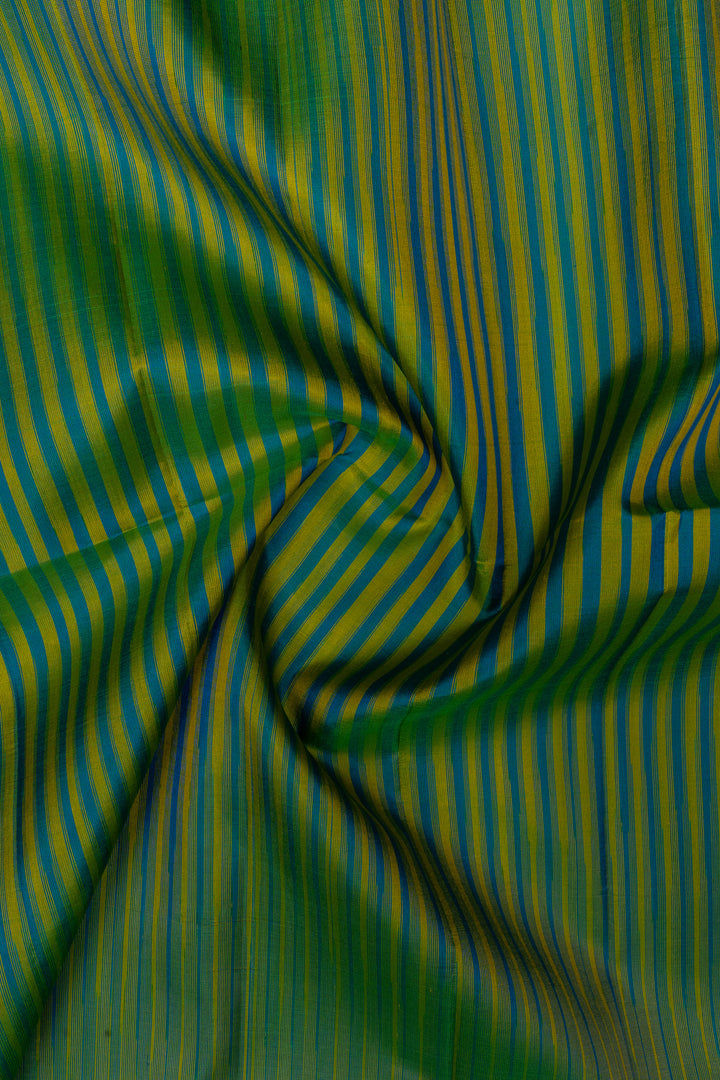 Lime green pure soft silk saree