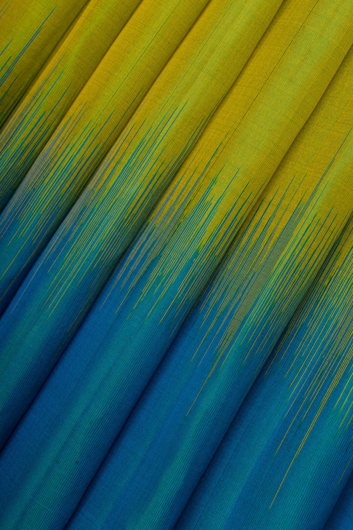 Lime green pure soft silk saree