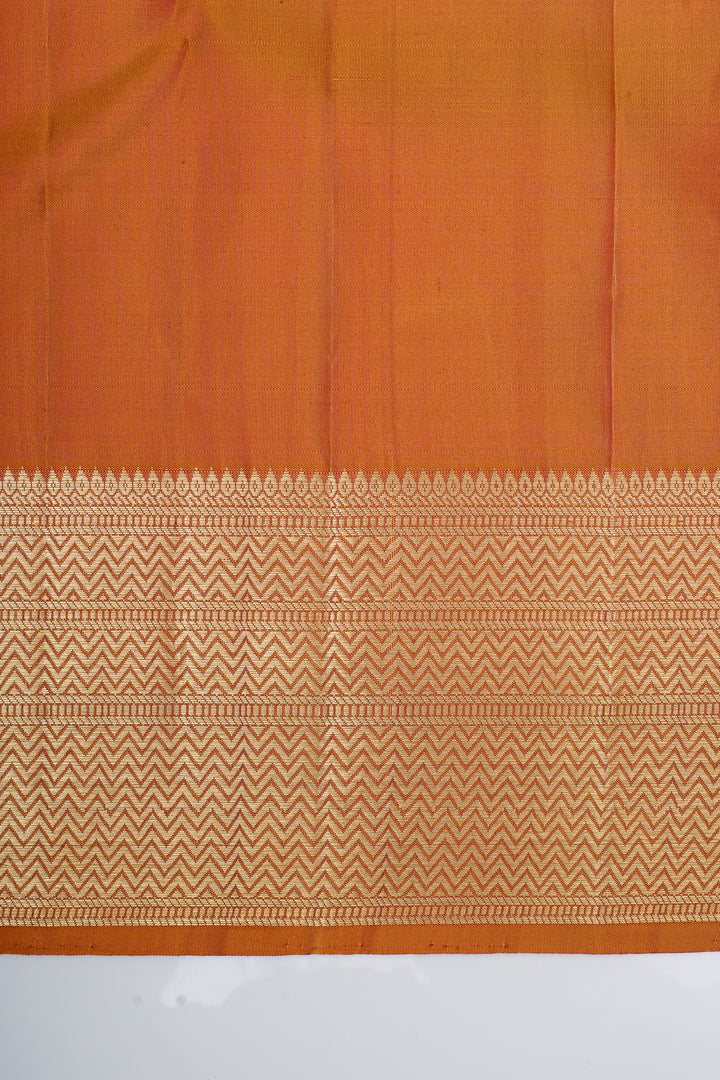 Maroon and gold zari checks pure kanchipuram silk saree